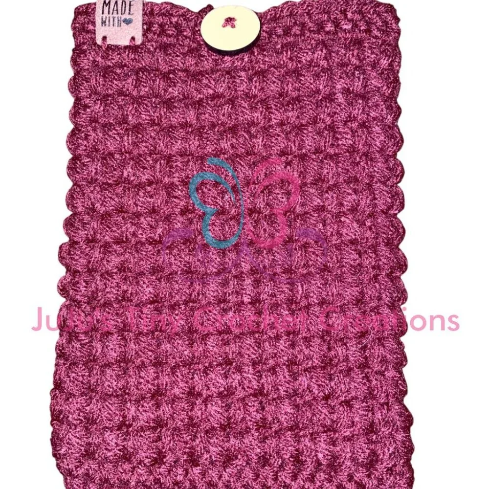Handmade Crocheted Cover for Kindle Paperwhite E-Reader - Gift for Book Lovers